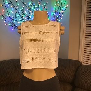 Mia Sheer Little White Top